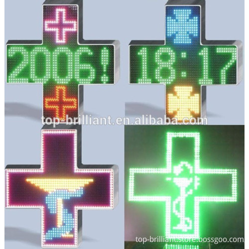 Cross Full Color pharmacy LED Display screen